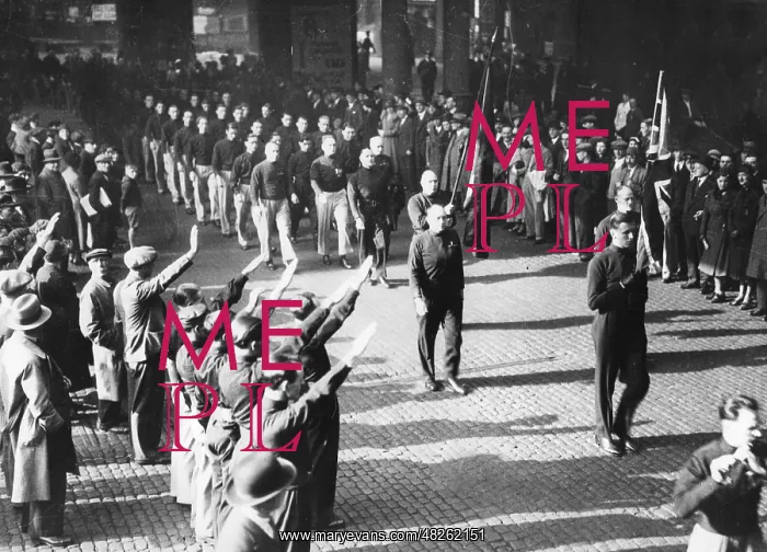 : BUF march in London, 1934 : BUF march in London, 1934