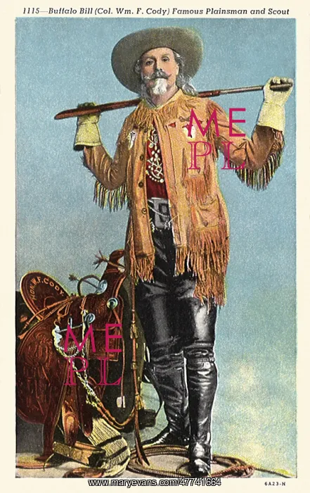  : Buffalo Bill Colonel William F. Cody with Saddle