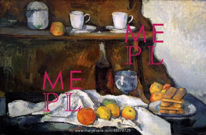 : The Buffet, still life by Paul Cezanne : The Buffet, still life by Paul Cezanne