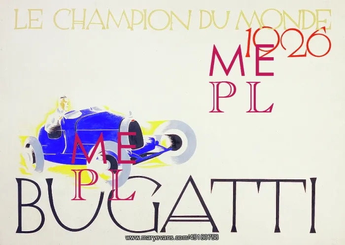 : BUGATTI POSTER 1 : BUGATTI POSTER 1