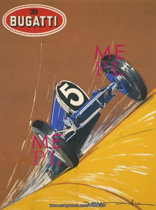 : Bugatti Type 59 Racing Car Poster : Bugatti Type 59 Racing Car Poster