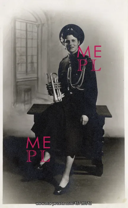 : Bugler in the Ruston & Hornsby band, Grantham : Bugler in the Ruston & Hornsby band, Grantham