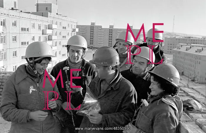 : Builders of Murmansk city, 1979 : Builders of Murmansk city, 1979