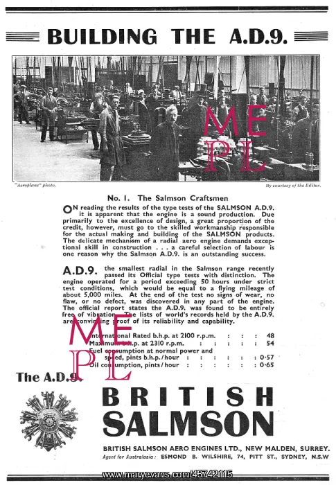 : Building The British Salmson AD9 Aero Engine : Building The British Salmson AD9 Aero Engine