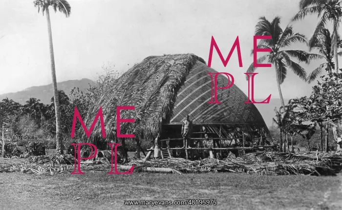 : Building of a house in Samoa : Building of a house in Samoa