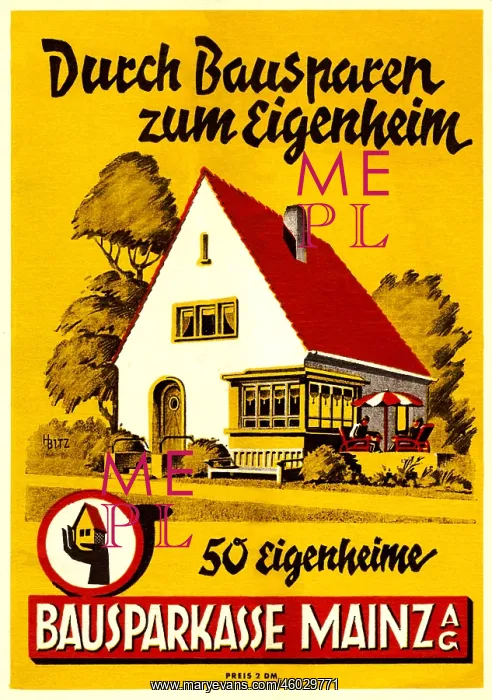 : building industry, Germany, 1950, advertisement : building industry, Germany, 1950, advertisement
