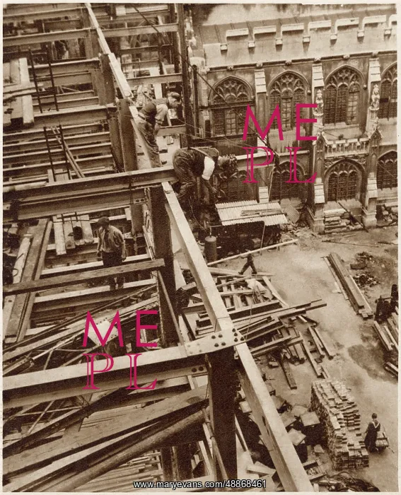 : Building New House of Commons 1947 : Building New House of Commons 1947