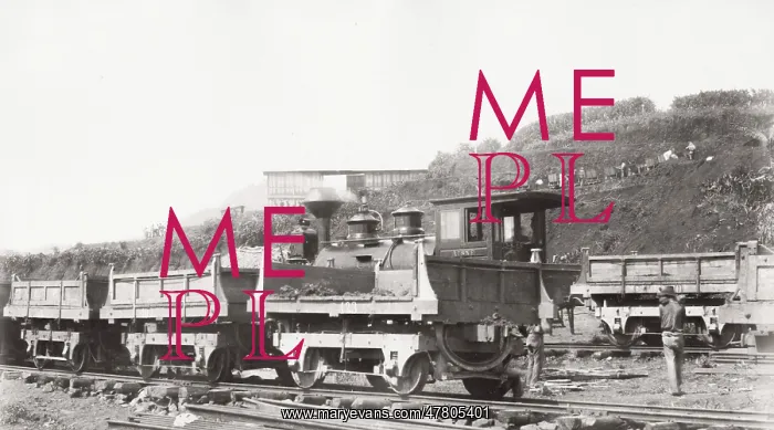 : Building Panama canal, Works train : Building Panama canal, Works train