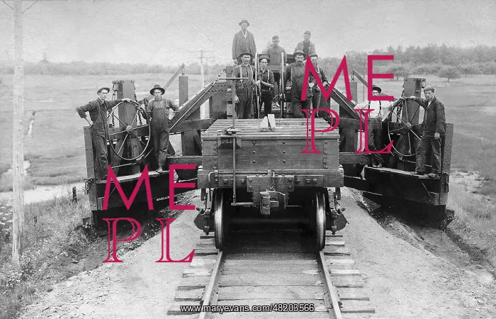 : Building the railroad in the USA, 1900 : Building the railroad in the USA, 1900