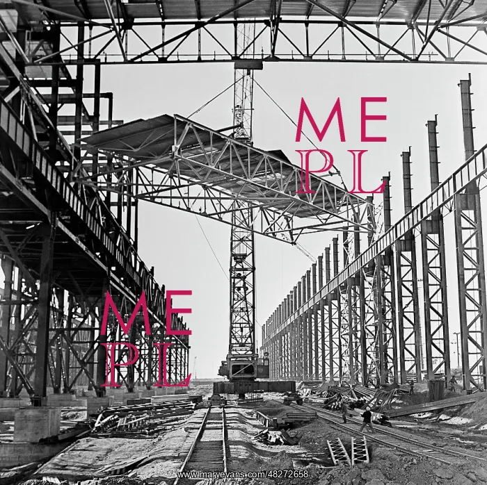 : Building Soviet Atommash plant in Volgodonsk, 1977 : Building Soviet Atommash plant in Volgodonsk, 1977