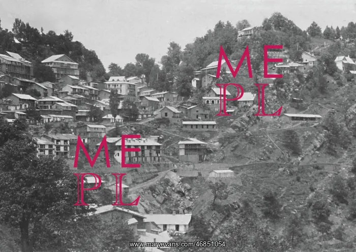 : Buildings on a hillside, India : Buildings on a hillside, India
