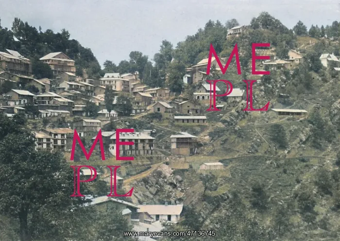 : Buildings on a hillside, India : Buildings on a hillside, India