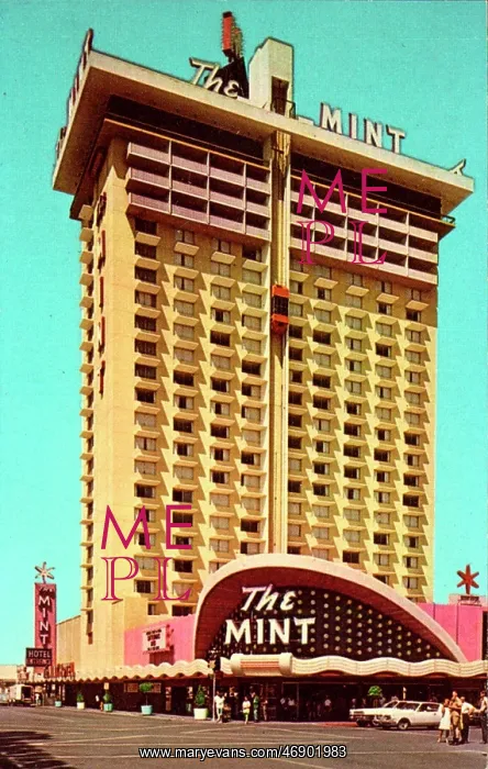 : Buildings - postcard, the mint hotel, casino : Buildings - postcard, the mint hotel, casino