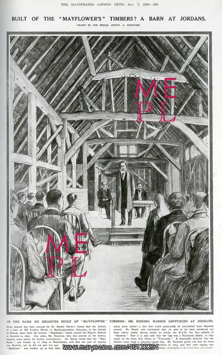 : Built of the Mayflower's timbers? A barn at Jordan's : Built of the Mayflower's timbers? A barn at Jordan's