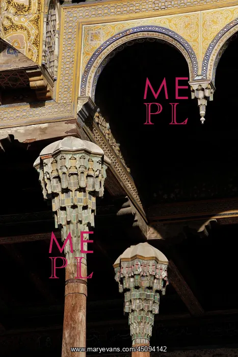 : Bukhara. Detail of capitals of columns in the portico : Bukhara. Detail of capitals of columns in the portico