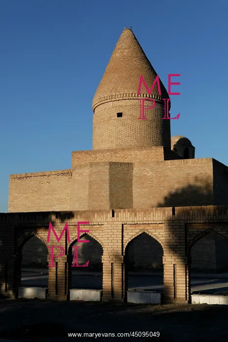 : Bukhara. Low angle view of Chashma-Ayub Mausoleum : Bukhara. Low angle view of Chashma-Ayub Mausoleum