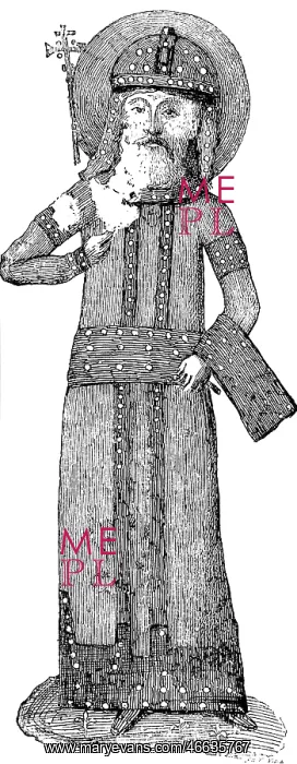 : Bulgaria, image of a czar, after medieval miniature : Bulgaria, image of a czar, after medieval miniature
