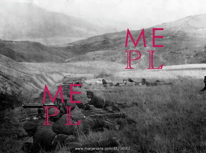 : Bulgarian machine gun division close to Bitola, 1917 : Bulgarian machine gun division close to Bitola, 1917