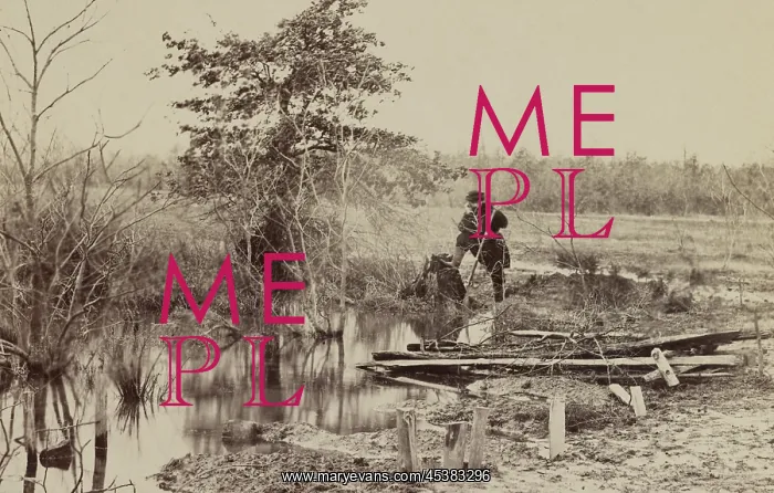 : Bull Run River in March 1862, 8 months after : Bull Run River in March 1862, 8 months after
