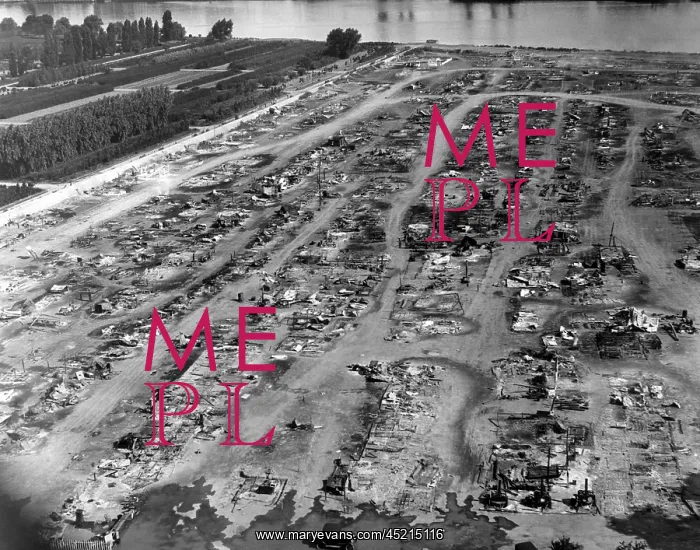 : The bulldozed and smoking remains of the ? : The bulldozed and smoking remains of the ?