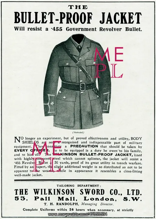 : Bulletproof jacket 1916 : Bulletproof jacket 1916