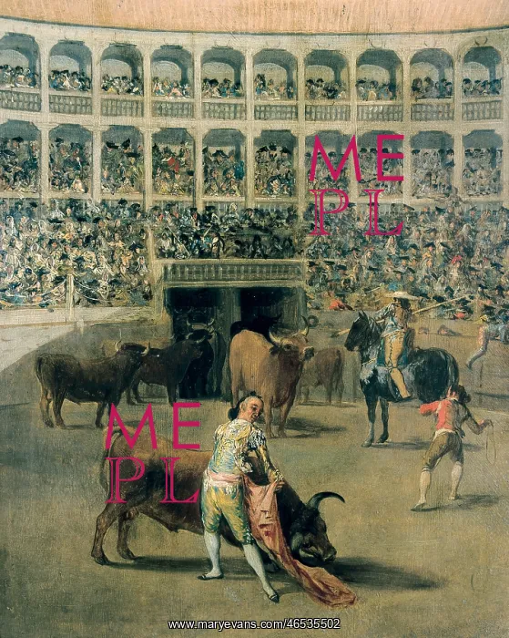 : Bullfighting with cape or Pass of cape, by Goya : Bullfighting with cape or Pass of cape, by Goya