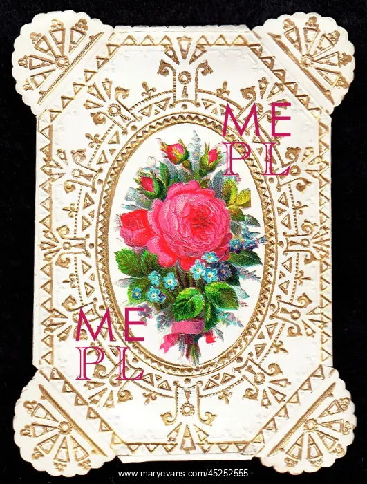 : Bunch of flowers on a greetings card : Bunch of flowers on a greetings card