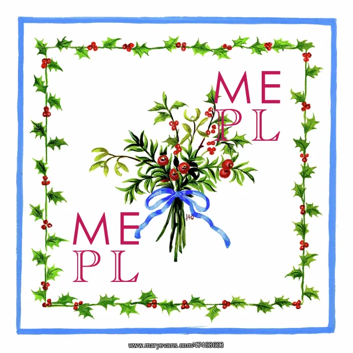 : Bunch of holly, mistletoe and yew : Bunch of holly, mistletoe and yew