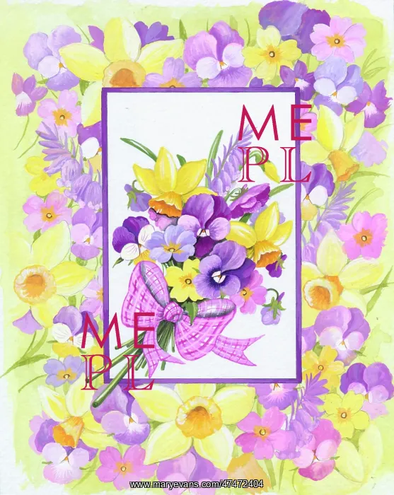  : Bunch of spring flowers
