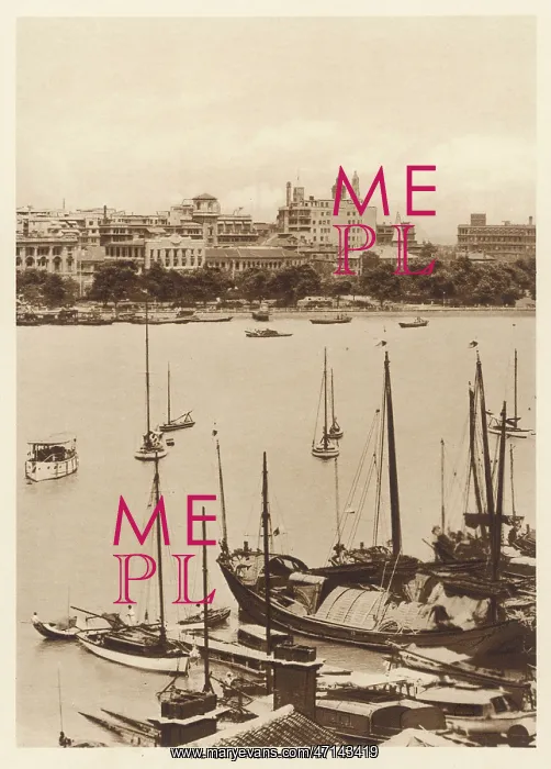: The Bund from the Huangpu River, Shanghai 1920s : The Bund from the Huangpu River, Shanghai 1920s