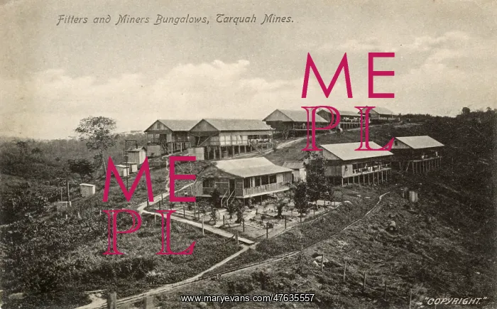 : Bungalows, Tarquah Mines, Ghana, Gold Coast, West Africa : Bungalows, Tarquah Mines, Ghana, Gold Coast, West Africa
