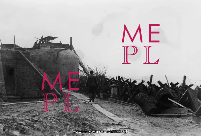 : Bunker at the Scheldt in the Netherlands, 1944 : Bunker at the Scheldt in the Netherlands, 1944