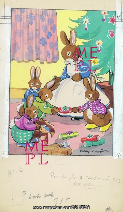 : Bunnies playing as children : Bunnies playing as children