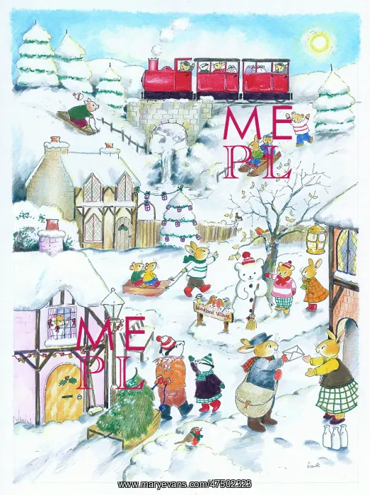 : Bunny's Christmas Post : Bunny's Christmas Post