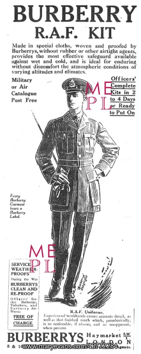: Burberry RAF Uniforms & Service Kit : Burberry RAF Uniforms & Service Kit