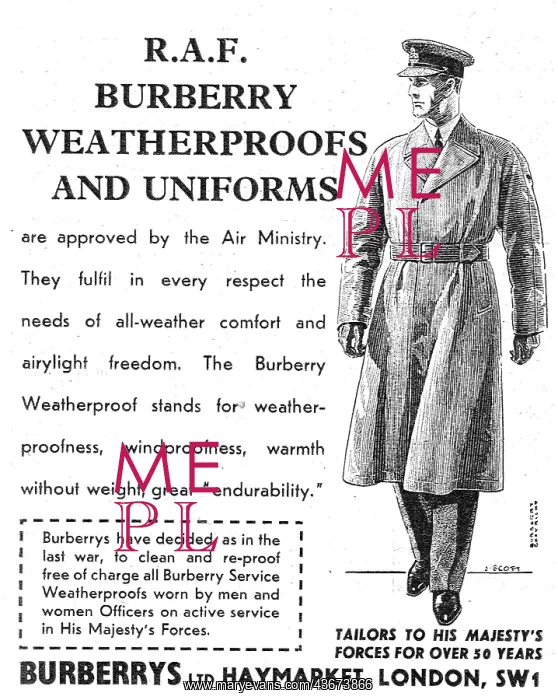 : Burberry RAF Weatherproofs & Uniforms : Burberry RAF Weatherproofs & Uniforms