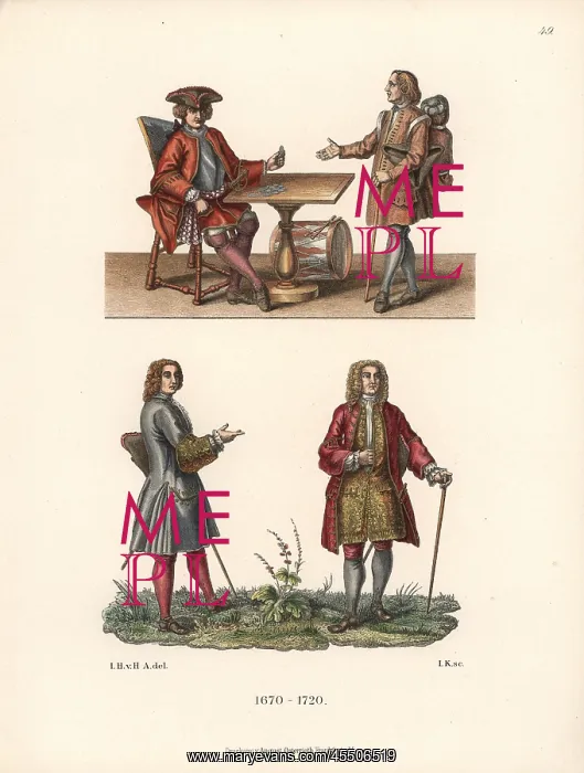 : Burghers from late 17th century Germany : Burghers from late 17th century Germany