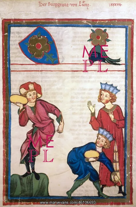 : Burgrave of Luenz in athletic competition of stone throwing : Burgrave of Luenz in athletic competition of stone throwing