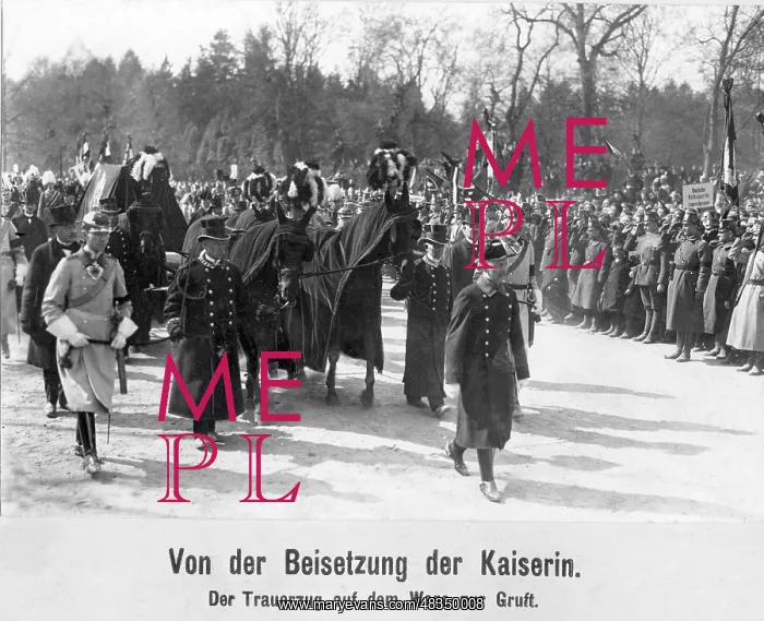 : Burial of Auguste Viktoria in Potsdam, 1921 : Burial of Auguste Viktoria in Potsdam, 1921