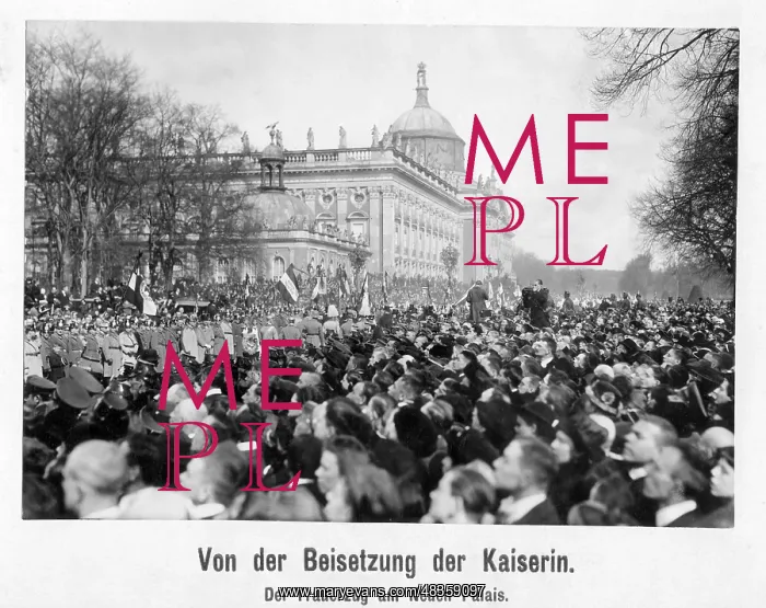 : Burial of Auguste Viktoria in Potsdam, 1921 : Burial of Auguste Viktoria in Potsdam, 1921