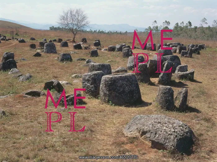: Burial containers, Xieng Khouang, Laos : Burial containers, Xieng Khouang, Laos