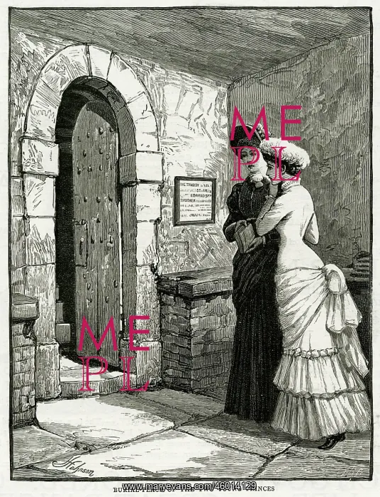 : Burial Place of the Princes in the Tower 1885 : Burial Place of the Princes in the Tower 1885