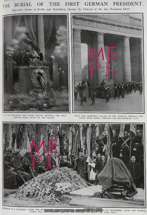 : Burial of President Erbert : Burial of President Erbert