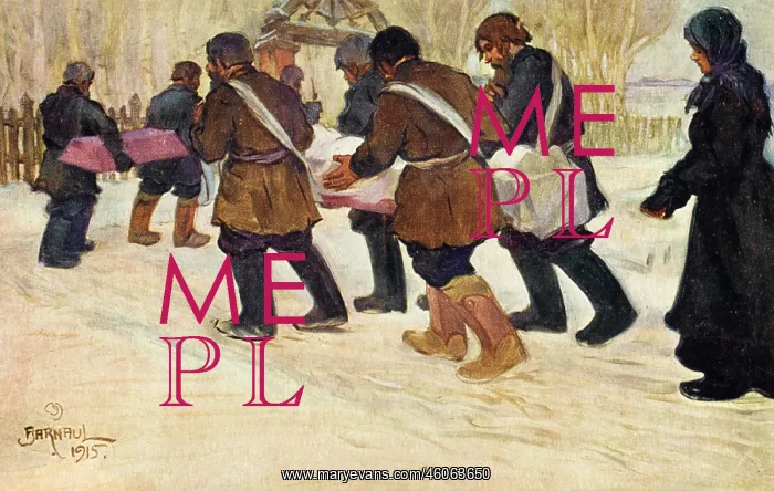 : Burial in a Russian village : Burial in a Russian village