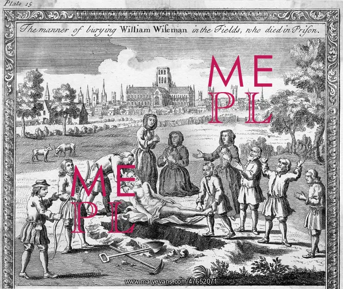 : Burial of William Wiseman, 1555 : Burial of William Wiseman, 1555