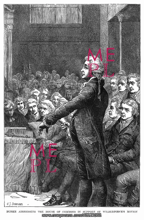 : Burke speaking in support of Wilberforce : Burke speaking in support of Wilberforce