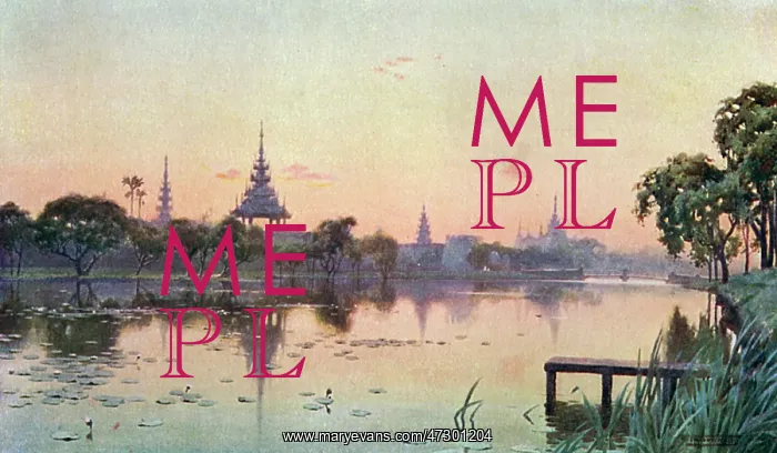  : BURMA / MANDALAY MOAT 1905