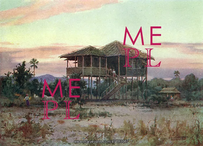 : BURMA SCENE / DAK 1909 : BURMA SCENE / DAK 1909