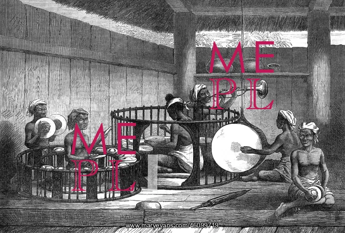 : Burmese musicians, 1872 : Burmese musicians, 1872