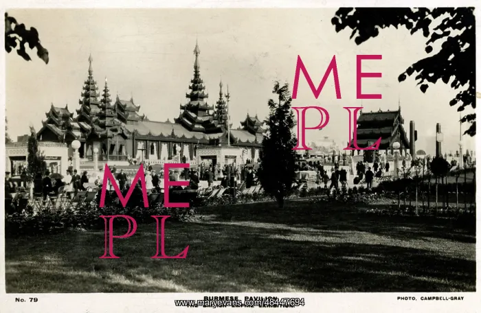 : Burmese Pavilion, British Empire Exhibition, London : Burmese Pavilion, British Empire Exhibition, London